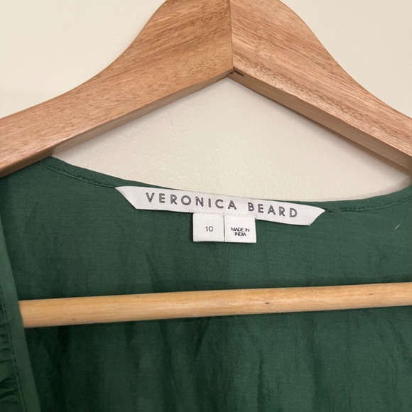 Veronica Beard Ruffle Eyelet Wrap Dress size 10 - Picture 5 of 9